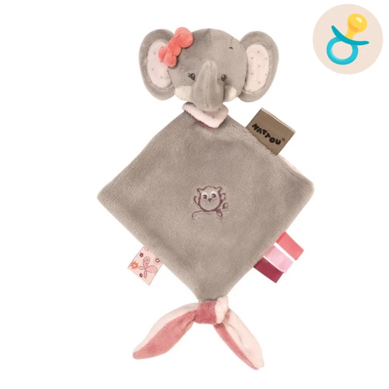 Nattou Adèle Et Valentine Mini Doudou éléphant Gris Rose Chouette 1 Nattou Adèle Et Valentine Mini Doudou éléphant Gris Rose Chouette