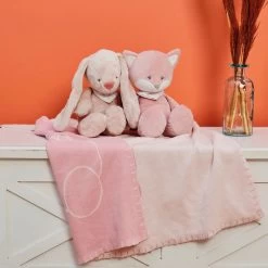 Nattou - Alice Et Pomme - Peluche Lapin Rose 40 Cm -Peluches Soldes Magasin alice20et20pomme2020peluche20lapin20rose204020cm 1