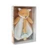 Baby'Nat - Doudou Attache-sucette Renard En Coffret 18 Cm