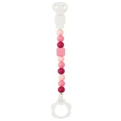 Nattou Attache-sucette Silicone Rose Foncé