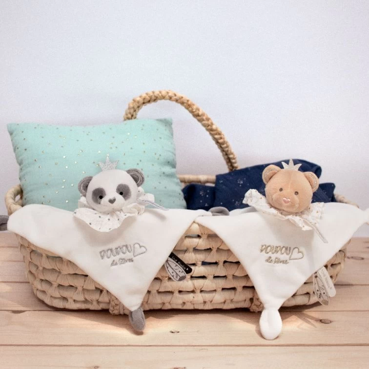 Doudou Et Compagnie - Attrape-rêve Doudou Panda Gris Blanc étoile 2 Doudou Et Compagnie - Attrape-rêve Doudou Panda Gris Blanc étoile – Image 2