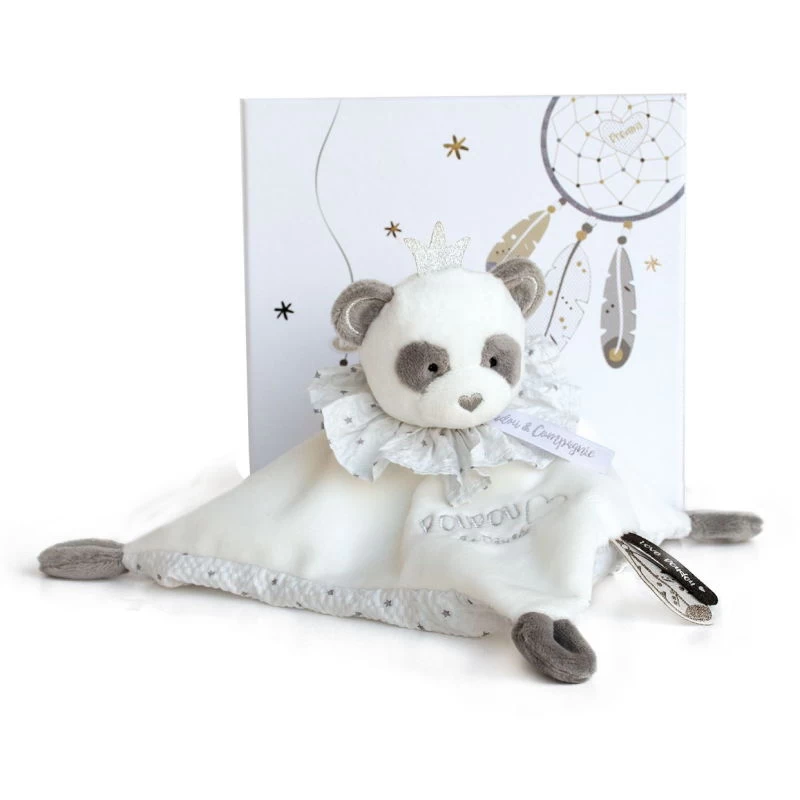 Doudou Et Compagnie - Attrape-rêve Doudou Panda Gris Blanc étoile 1 Doudou Et Compagnie - Attrape-rêve Doudou Panda Gris Blanc étoile