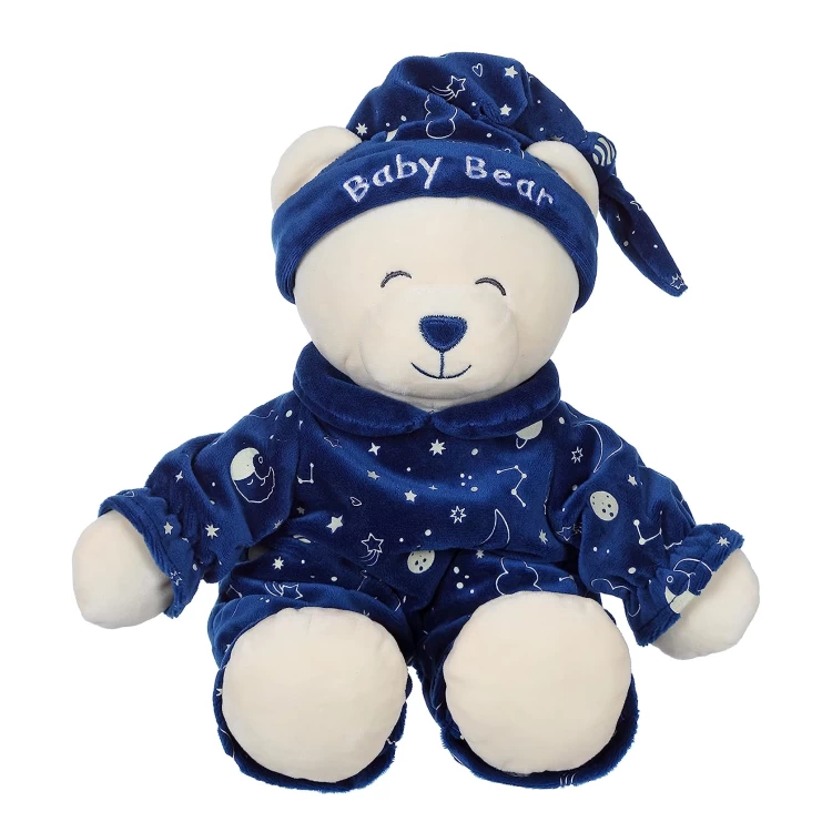 Gipsy Baby Bear Peluche Luminesncente Bleu Nuit 30 Cm 2 Gipsy Baby Bear Peluche Luminesncente Bleu Nuit 30 Cm – Image 2