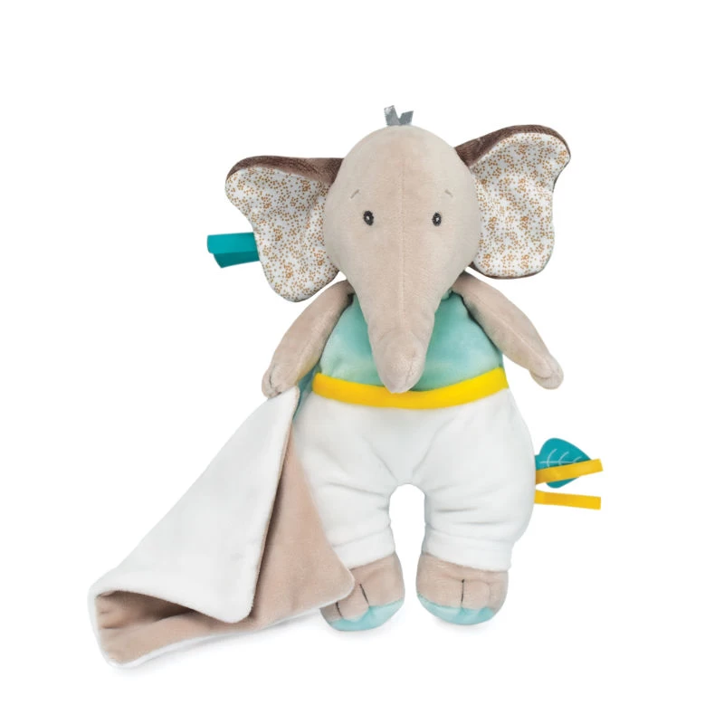Baby'Nat - Cacahuète L'éléphant - Peluche Avec Mouchoir 23 Cm 1 Baby'Nat - Cacahuète L'éléphant - Peluche Avec Mouchoir 23 Cm