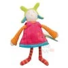 Moulin Roty Collection Colette Et Pinpin Hochet Doudou Poupée Rose Orange Vert Bleu