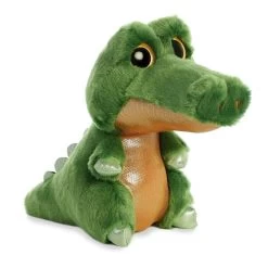 Aurora Conte Féerique Peluche Snaps Le Crocodile Vert 18 Cm