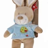 Nicotoy Copains Des Bois Mini Peluche Lapin Bleu Oiseau 15 Cm
