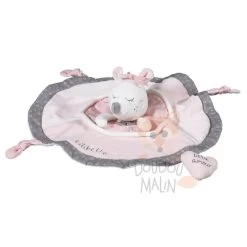 Sauthon Lilibelle La Souris Doudou Plat Rose Gris Danseuse