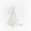 Dimpel Flore Le Lapin Doudou Attache-sucette Blanc