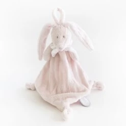 Dimpel Flore Le Lapin Doudou Attache-sucette Rose Pâle