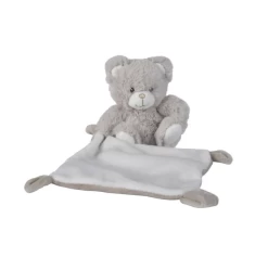 Tex Forest Peluche + Doudou Ours Blanc Gris 30 Cm