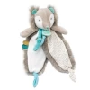 Baby'Nat - Frisounours L'ours Doudou Plat Bleu Gris Blanc 20 Cm