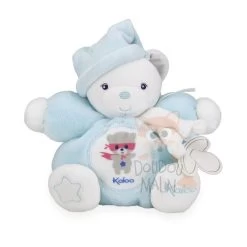 Kaloo - Imagine - Doudou Peluche Ours Bleu Blanc 18 Cm