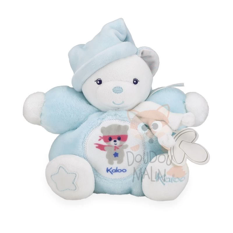 Kaloo - Imagine - Doudou Peluche Ours Bleu Blanc 18 Cm 1 Kaloo - Imagine - Doudou Peluche Ours Bleu Blanc 18 Cm