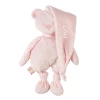 Nattou Lapidou Peluche écoconçue Ours Rose Pâle 30 Cm