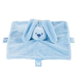 Nattou Lapidou Doudou Plat Lapin Bleu Jeans