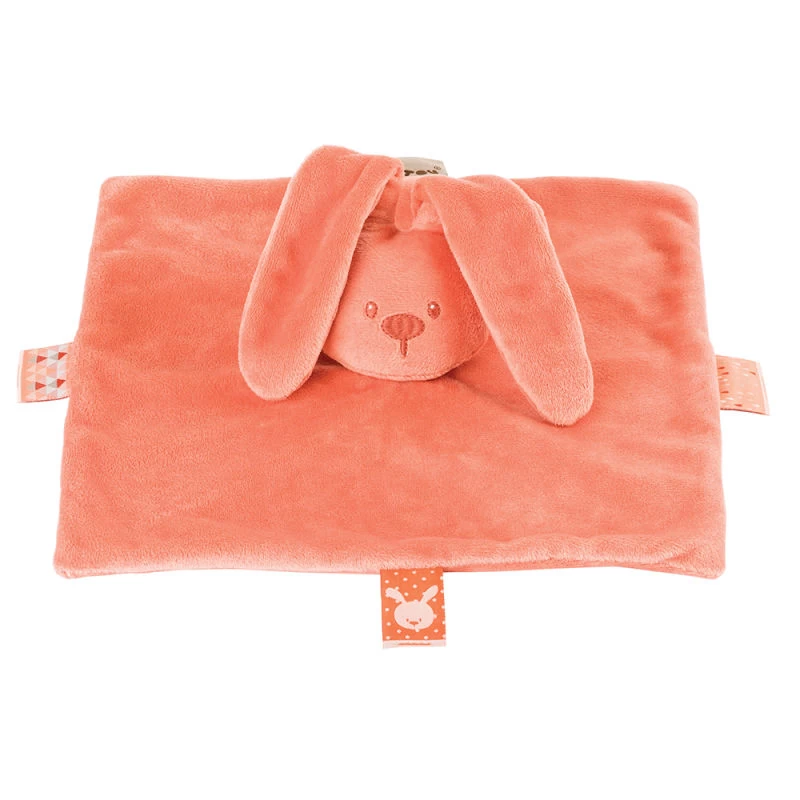 Nattou Lapidou Doudou Plat Lapin Terracotta Rouge 1 Nattou Lapidou Doudou Plat Lapin Terracotta Rouge