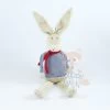 Bout'chou Doudou Lapin Marinière Bleu Rouge Beige