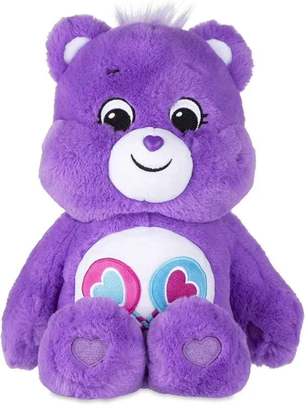 Les Bisounours - Peluche Ours Tougentille Violet Coeur 30 Cm 1 Les Bisounours - Peluche Ours Tougentille Violet Coeur 30 Cm