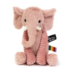 Les Déglingos - Les Ptipotos - Dimoitou L'éléphant Rose - Peluche 30 Cm