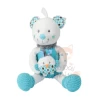 Nicotoy Little Hug Boîte à Musique Ours Bleu Blanc Oiseau