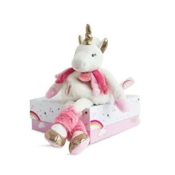 Meilleures ventes 4 Doudou Et Compagnie - Lucie La Licorne Peluche Rose 22 Cm