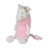 Nicotoy Lili La Licorne Peluche Rose Blanc