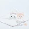 Disney Marie Le Chat Doudou Plat Blanc Rose 40 Cm