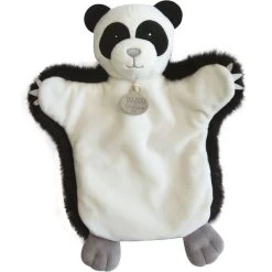 Doudou Et Compagnie - Marionnette Panda Blanc Noir 25 Cm