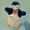 Doudou Et Compagnie - Marionnette Pingouin Bleu Jaune 25 Cm