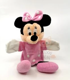 Disney - Minnie La Souris - Marionnette Robe Rose Pois Blanc 25 Cm