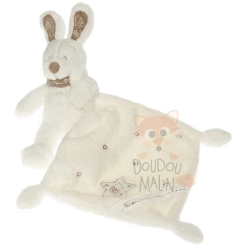 Nicotoy Collection Mon Ami Teddy Doudou Mouchoir Lapin Blanc Beige étoile 1 Nicotoy Collection Mon Ami Teddy Doudou Mouchoir Lapin Blanc Beige étoile