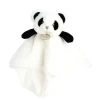 Baby'Nat - Mon P'tit Panda Doudou Plat Blanc 25 Cm