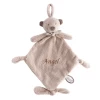 Dimpel - Noann L'ours - Doudou Avec Attache-sucette Marron Clair 25 Cm