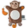 Kaloo Nopnop Doudou Marionnette Singe Marron Blanc Orange Banane