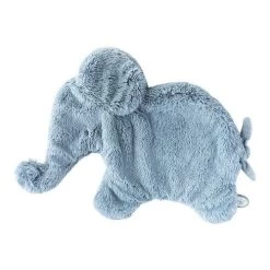 Dimpel - Oscar L'éléphant - Grand Doudou Bleu Foncé 40 Cm