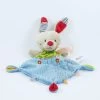 Ouatoo Doudou Lapin Bleu Vert Rouge