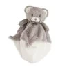 Baby'Nat - Pap'ours Doudou Plat Ours Gris 25 Cm