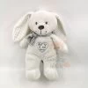 Pommette - Peluche Lapin Blanc Mon Petit Coeur 30 Cm