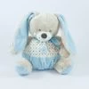 Mots D'enfants Peluche Lapin Bleu Beige étoile écharpe