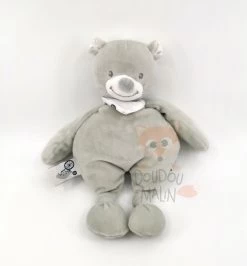 Bout'chou Doudou Peluche Ours Gris 20 Cm