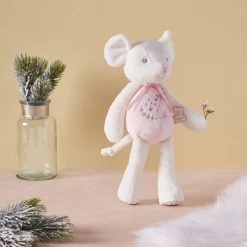 Kaloo - Perle - Peluche Souris Rose 30 Cm