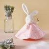 Kaloo - Perle - Doudou Rond Lapin Rose Fleur 20 Cm