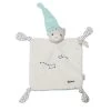 Kaloo Petite Etoile Doudou Plat Ours Blanc Bleu 4 Noeuds