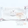 Bout'chou Doudou Plat Chat Rose Blanc étoile
