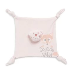 Bout'chou Doudou Plat Chat Rose étoile