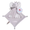 Nicotoy Doudou Plat Fiffan L'éléphant Gris 25 Cm