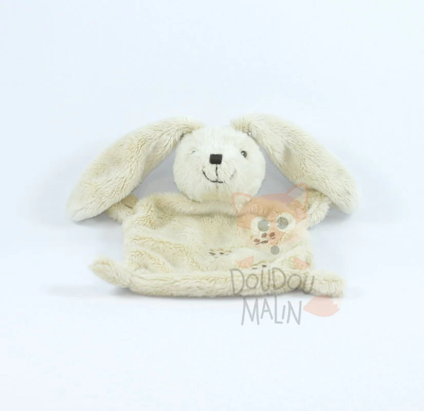 Nicotoy Doudou Plat Lapin Beige Marron Emprunte 1 Nicotoy Doudou Plat Lapin Beige Marron Emprunte