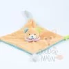 U Tout Petits Doudou Plat Ours Orange Violet Bleu Vert