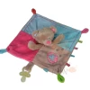 Lief Doudou Plat Ours Rose Bleu Marron Coeur